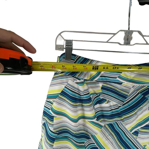 Tail White Label Women's Striped Skirt Multicolor Abstract Size14 Large Casual - Picture 9 of 9